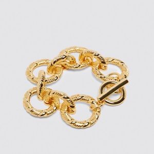 Zara golden XL link bracelet